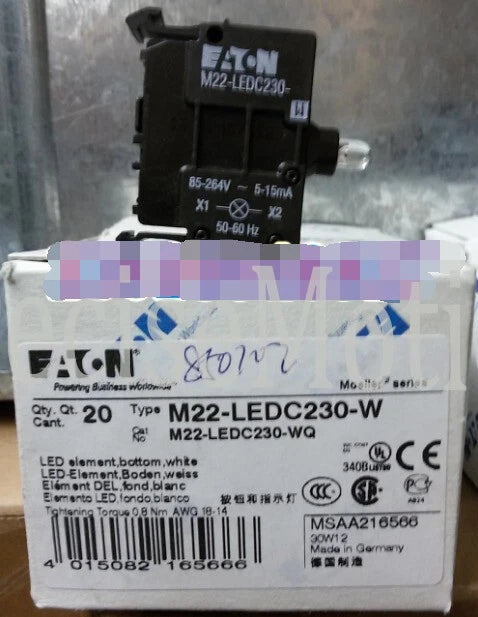 1PC EATON MOELLER M22-LEDC230-W free shipping &R1