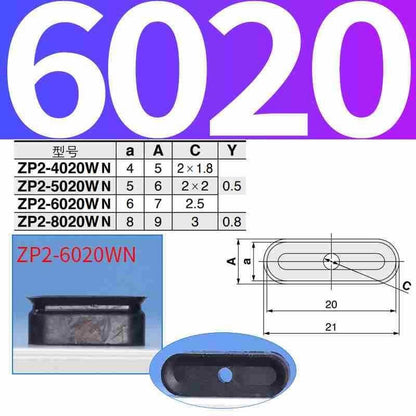10PC replaces rectangular elliptical suction cup ZP2-T6020WN-B5 ZP2-T8020WS-A5 P