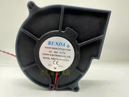 RUNDA RBH7530S24N32A 7530 DC24V 0.17A 2-Wire Turbo Cooling Fan