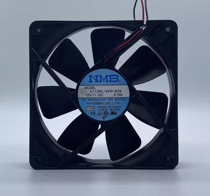 NMB 4710NL-04W-B59 12025 DC12V 0.74A 2-Wire Server Cooling Fan