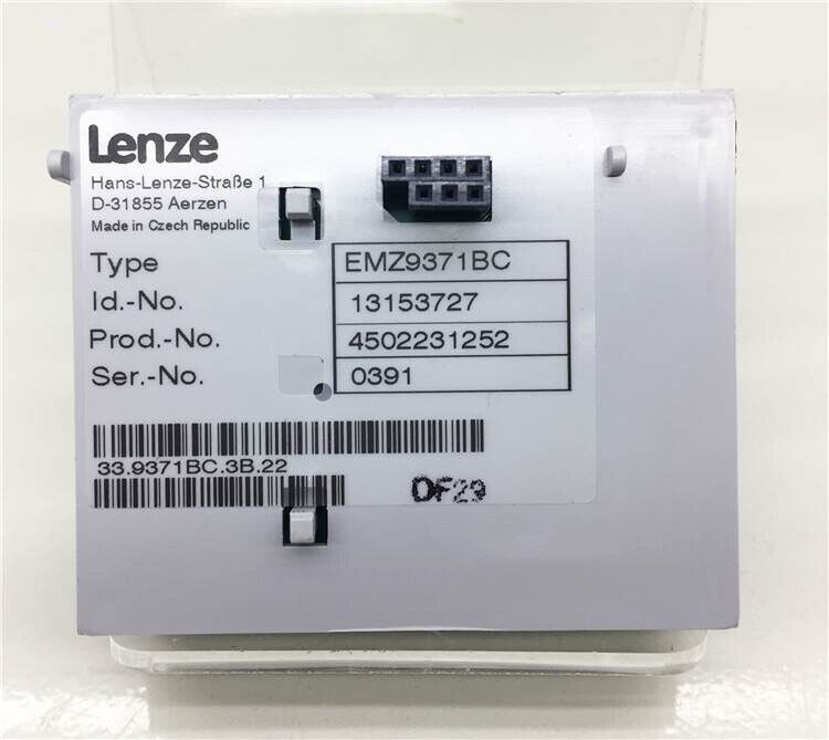 LENZE EMZ9371BC CONTROL PANEL PING - LENZE