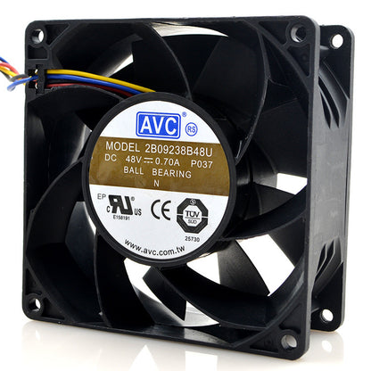 AVC 2B09238B48U 9038 48V 0.70A 9CM 4-wire large air volume inverter fan