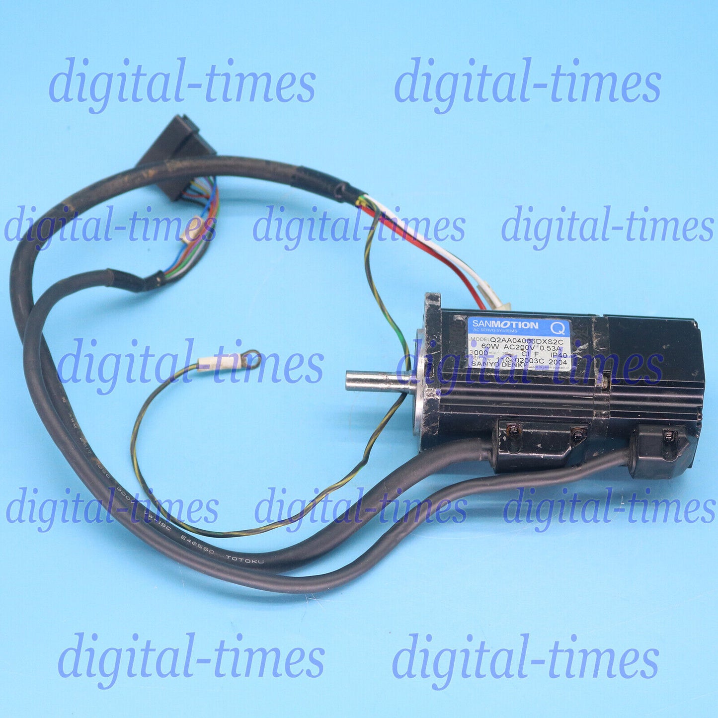used One For SANYO Q2AA04006DXS2C 60W Servo Motor - SANYO