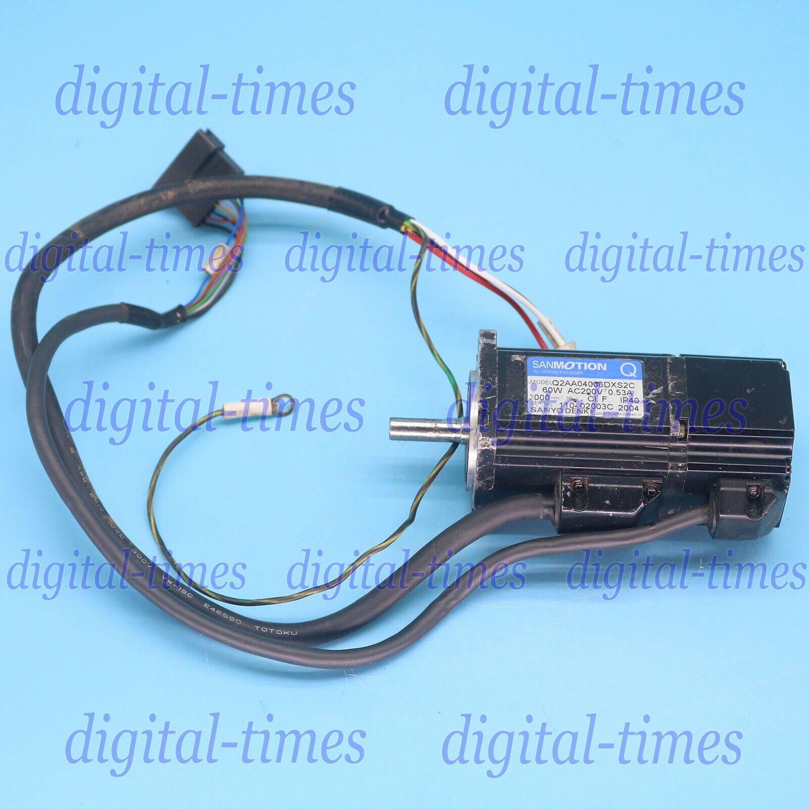 used One For SANYO Q2AA04006DXS2C 60W Servo Motor - SANYO