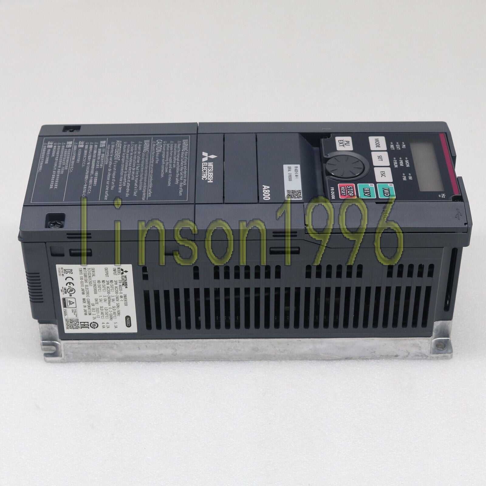 Mitsubishi Inverter FR-A820-0.4K-1 - MITSUBISHI ELECTRIC