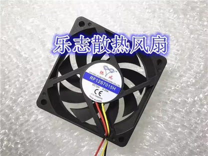 1PCS RF12S7015H 7015 DC12V 0.20A 3-Wire Axial Inverter Cooling Fan