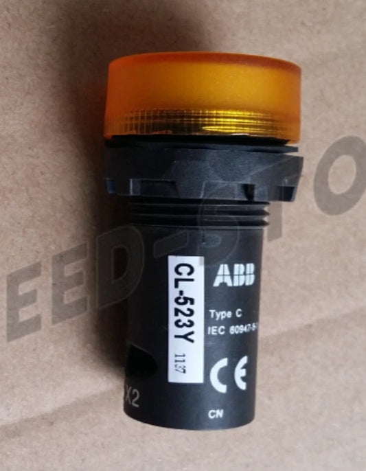 10PCS ABB yellow LED button indicator CL-523Y 230VAC