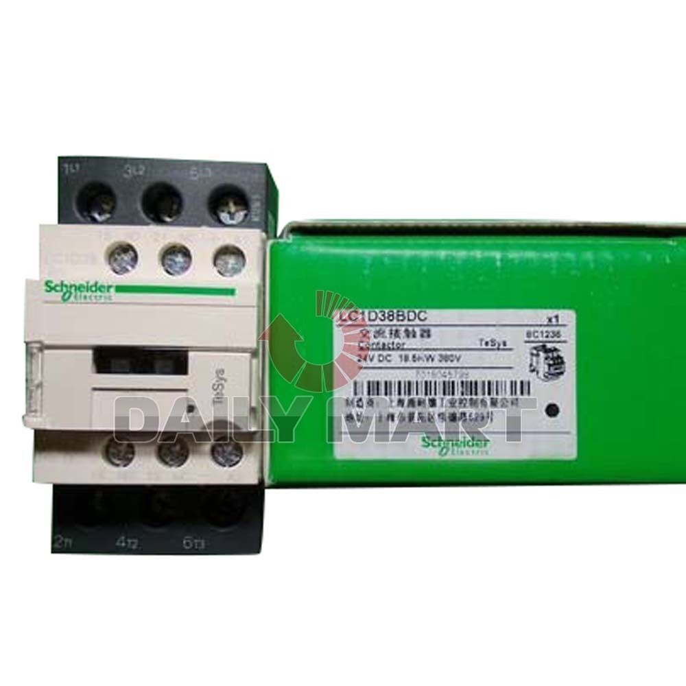 new SCHNEIDER LC1D38BDC LC1-D38BDC DC CONTACTOR TESYS D 38A DC 24V PLC MODULE