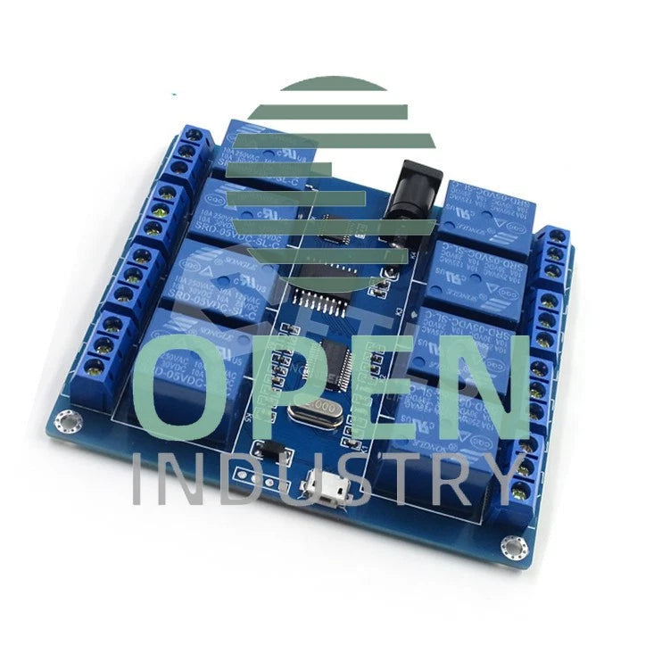1PCS 8 Channel MICRO USB RELAY MODULE Upper Computer 5V 10A M