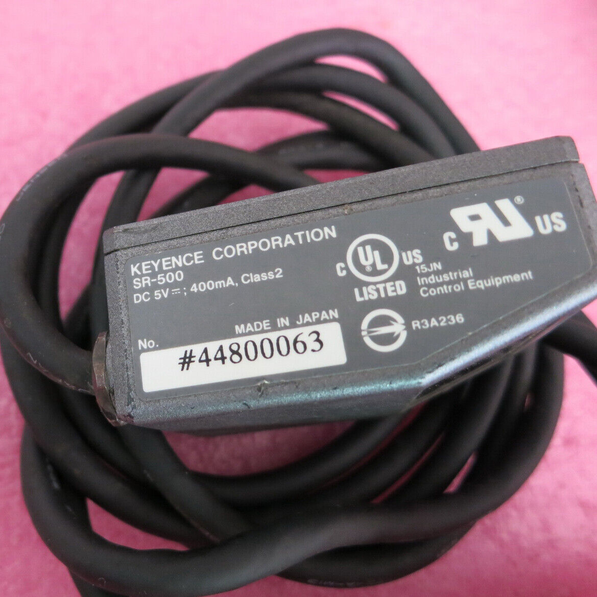 used ONE KEYENCE Barcode Sensor SR-500 Tested In Good Condition - KEYENCE