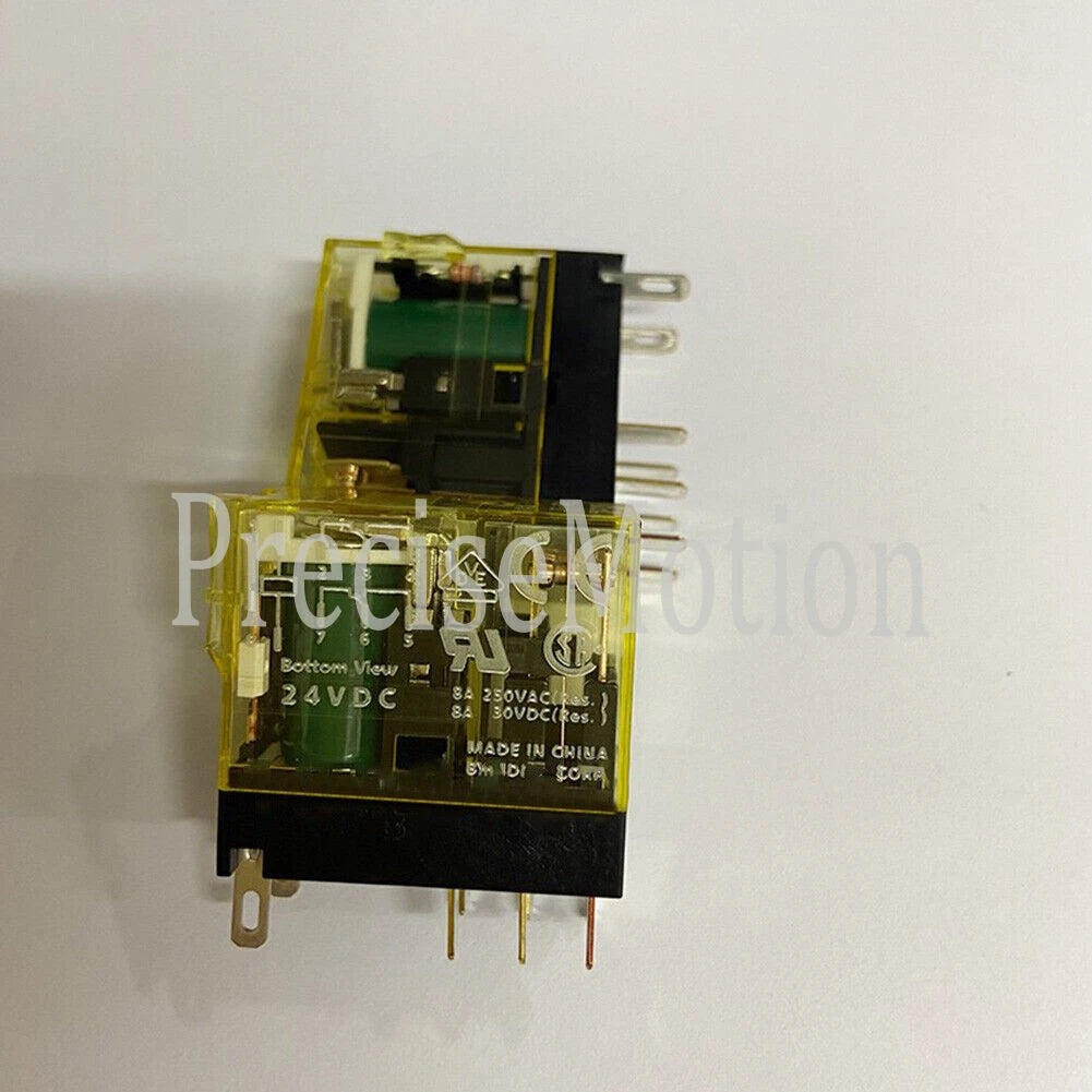 10pcs 8A Contact DPDT RJ2S-C-D24 24VDC Plug-In Relay For IDEC