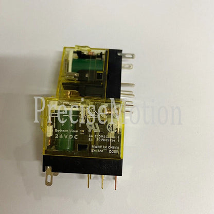 10pcs 8A Contact DPDT RJ2S-C-D24 24VDC Plug-In Relay For IDEC