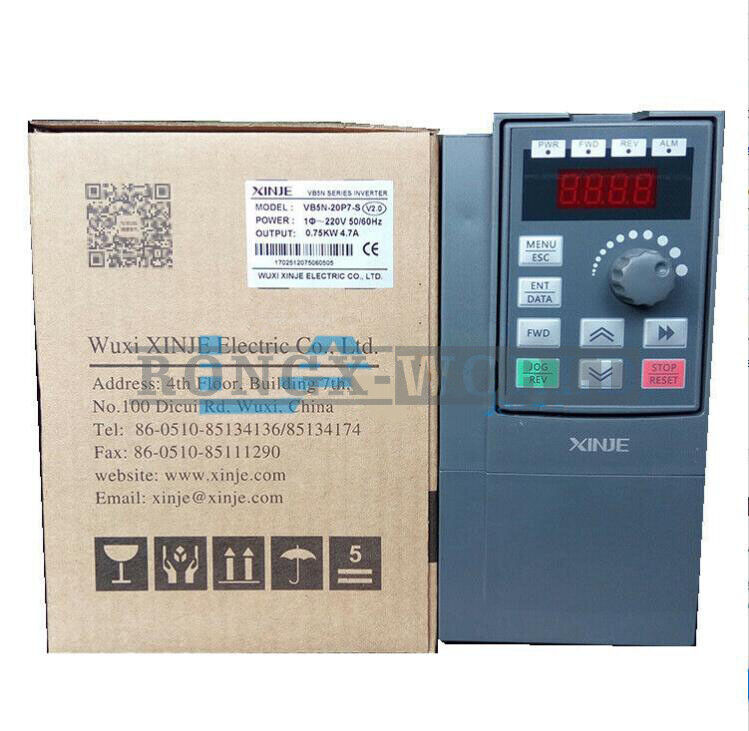 new 1PCS XINJE Inverter VB5N-20P7-S 0.75KW 4.7A 220V - XINJE