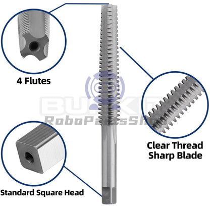 ACME 1"-6 Trapezoidal Tap Right Hand, HSS 1" x 6 Trapezoidal Thread Tap