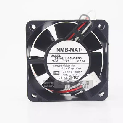 new NMB-MAT 2410ML-05W-B50 6025 DC24V 0.13A 6CM 3-Pin Inverter Cooling Fan