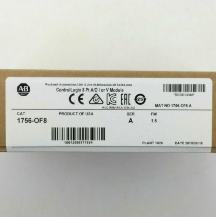 ControlLogix AB ControlLogix 1756-OF8 Output Module SerA 2022 Factory Sealed US Stock - CONTROLLOGIX