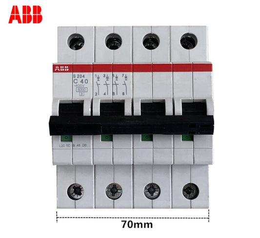 1PC  ABB S204  Series Air-Switch Circuit Breaker  4P  C-Type