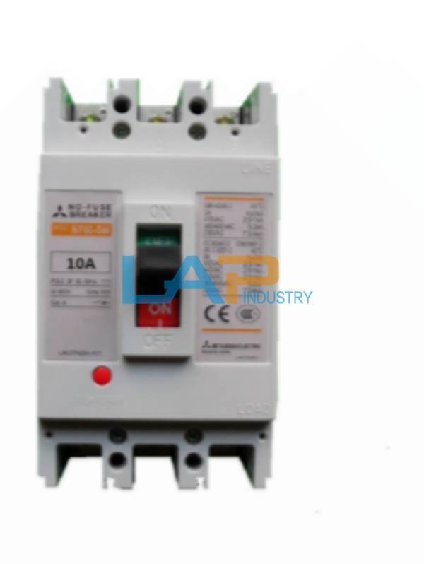Mitsubishi NF60-SW 3P 10A Plastic Case Circuit Breaker - 1 Piece - MITSUBISHI