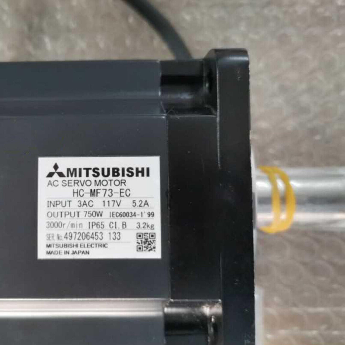 Mitsubishi Servo Motor HC-MF73-EC - MITSUBISHI