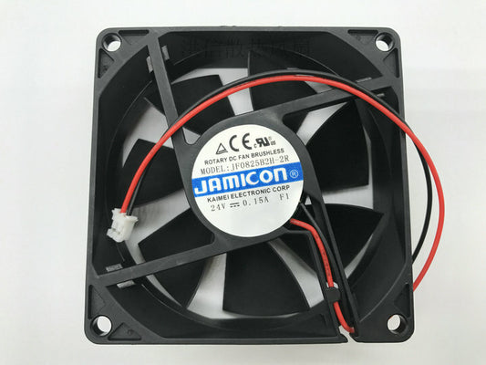 1pcs  JAMICON JF0825B2H-2R 24V 0.15A 8CM 8025 2-wire inverter cooling