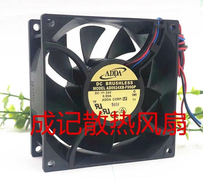 ADDA AD0924XB-F99GP 9038 DC24V 0.95A 3-wire inverter high airflow cooling fan