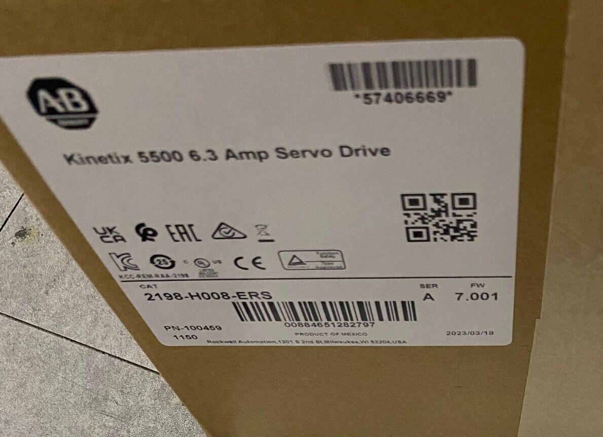 Allen Bradley Kinetix 5500 6.3Amp Servo Drive 2198-H008-ERS - ALLEN BRADLEY