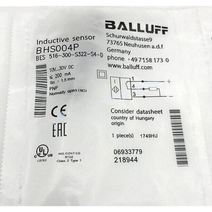 High-Precision Proximity Sensor BES 516-300-S322-S4-D | BALLUFF | Smart Detection & Advanced Protection - BALLOFF