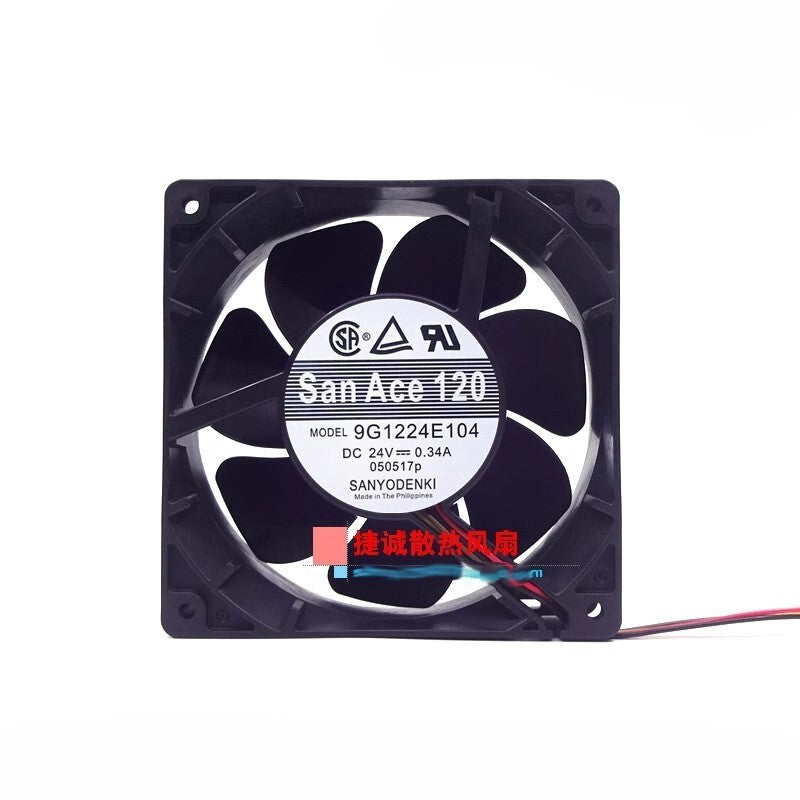 Sanyo 9G1224E104 24V 0.34A 12038 12CM chassis inverter Computer fan