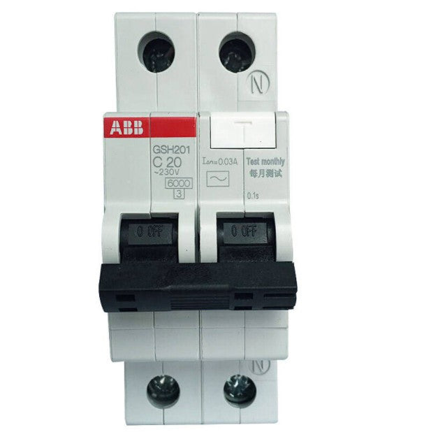 1PCS ABB GSH201 Series Air-Switch Circuit Breaker C-Type,1P+N,