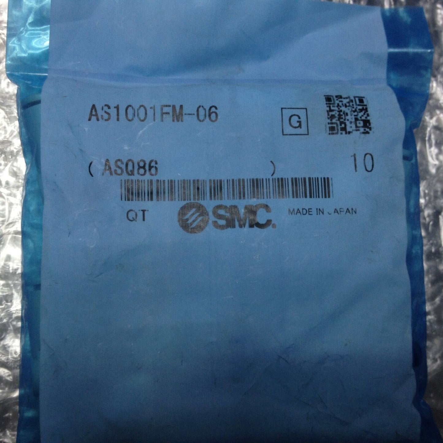 10 Piece Set SMC Throttle valve AS1001FM-06 - SMC