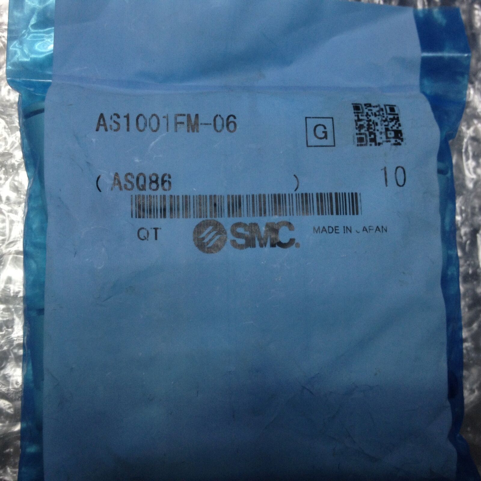 10 Piece Set SMC Throttle valve AS1001FM-06 - SMC