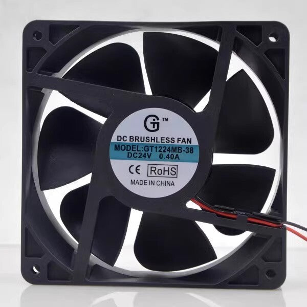 GT GT1224MB-38 12038 DC24V 0.40A 12CM 2-wire Inverter Cooling Fan