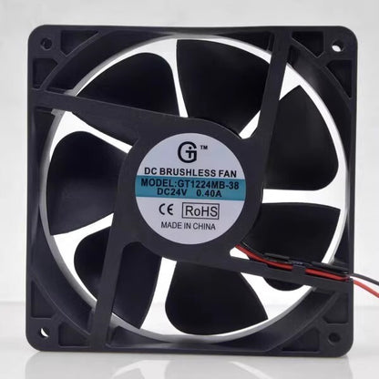 GT GT1224MB-38 12038 DC24V 0.40A 12CM 2-wire Inverter Cooling Fan