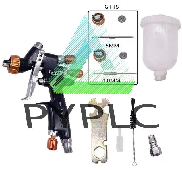 1.2/1.0MM Nozzle Kit Tank Air Spray With Mixing Cup And Adapter Paint Spray Gun