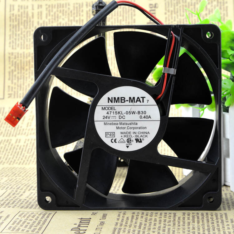 new 1pcs NMB-MAT7 4715KL-05W-B30 Cooling Fan DC 24V 0.4A   120*120*38mm 2PIN