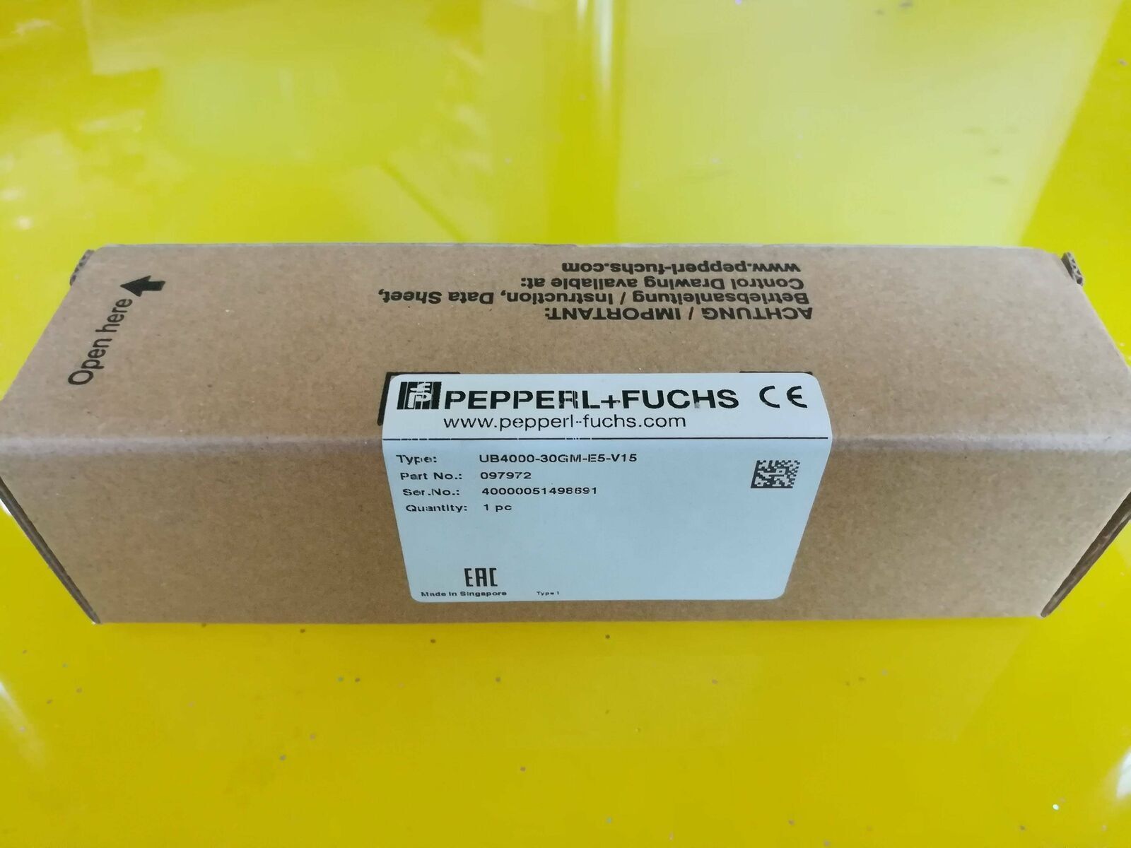 Pepperl+Fuchs Sensor Model UB4000-30GM-E5-V15 - PEPPERL+FUCHS
