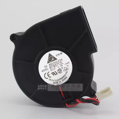 Delta BFB0712L 7530 DC12V 0.10A 2-Pin Turbo Mute Cooling Fan