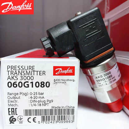new 1pcs Danfoss AKS3000 060G1080 0-25bar Pressure Transmitter Sensor - DANFOSS
