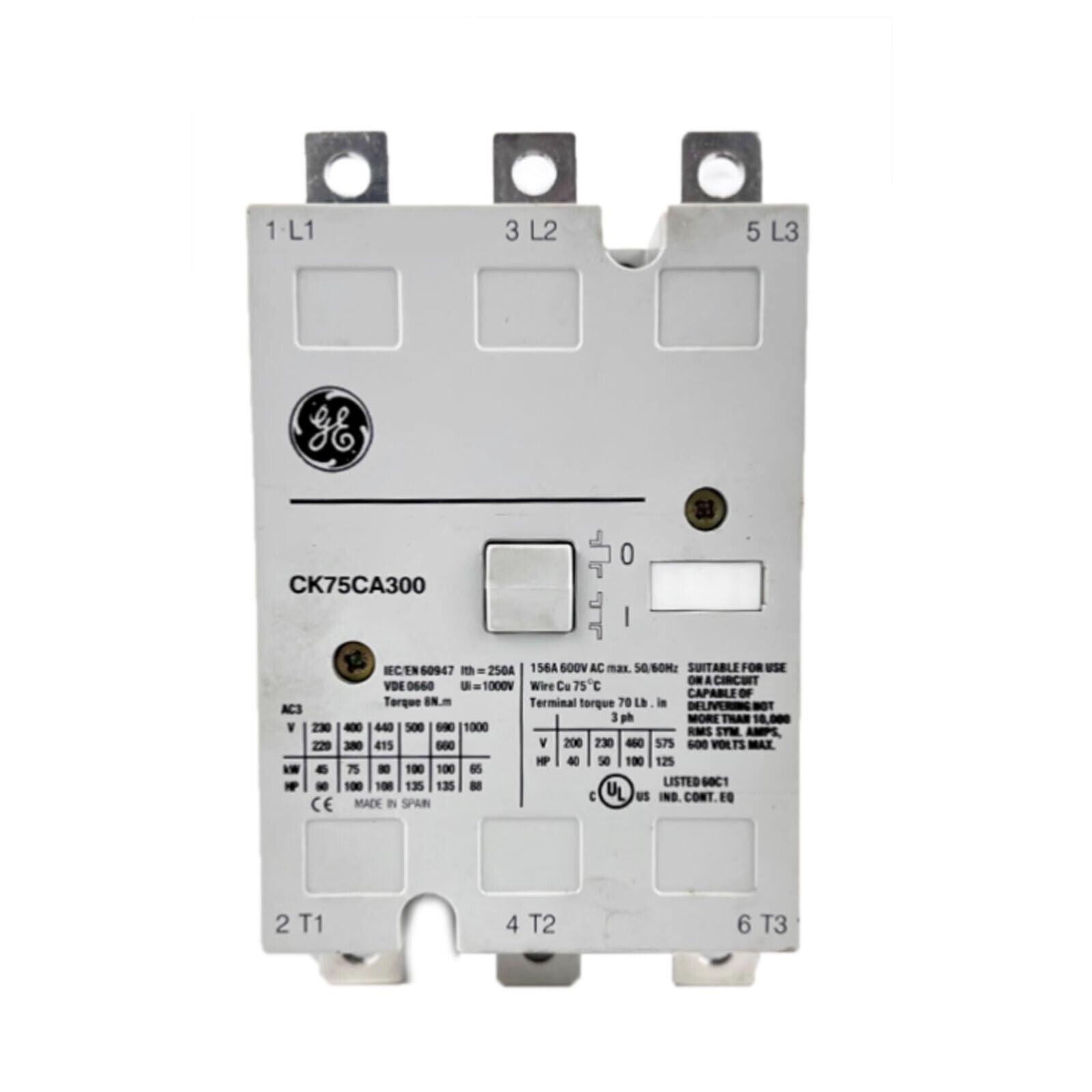 new 1PC  GE CK75CA300 AC380V Contactor GE