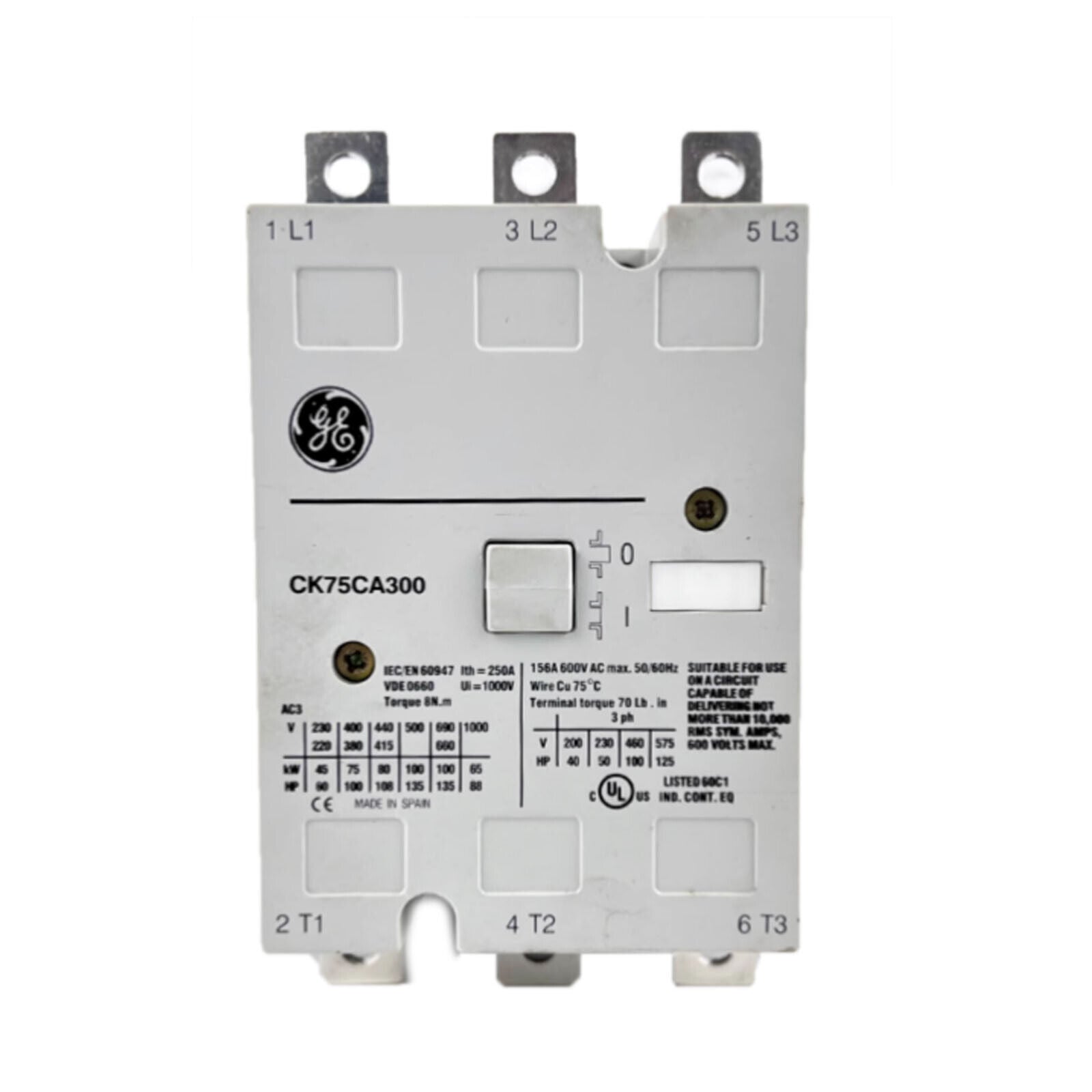 1PC GE CK75CA300 AC380V Contactor - GE