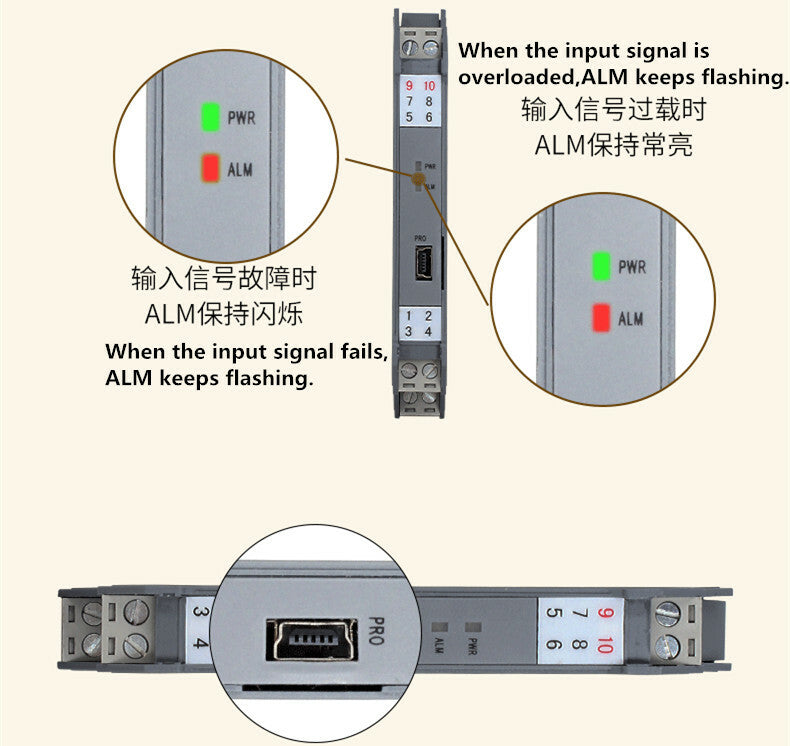 new DC signal isolator 4-20mA current and voltage distributor analog safety barrier