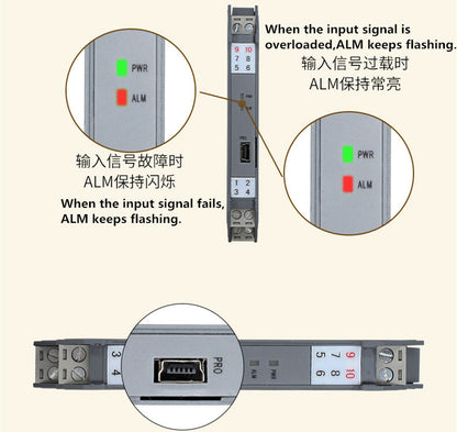 new DC signal isolator 4-20mA current and voltage distributor analog safety barrier