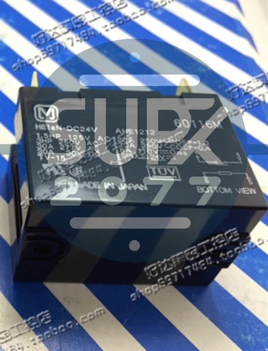 1PC Power Relay 4 Pins 30A / HE1aN-DC24V 24VDC AHE1212 #su