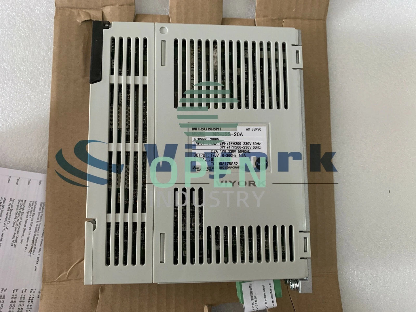 1PCS Mitsubishi MR-J2S-20A MELSERVO MR-J2 SERVO AMPLIFIER 200W 200VAC