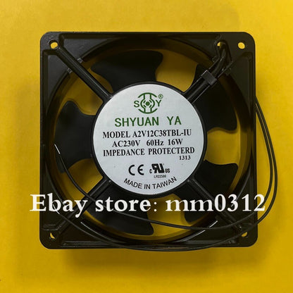 SHYUAN YA A2V12C38TBL-IU 12038 AC230V 16W 12CM Metal Cooling Fan
