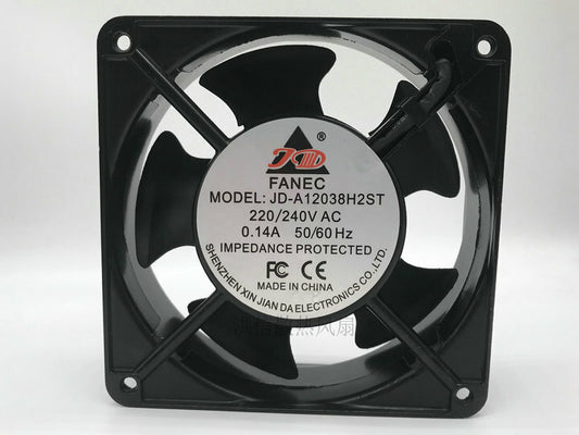 1pcs   FANEC JD-A12038H2ST 220 240V 0.14A 12CM cabinet cooling fan