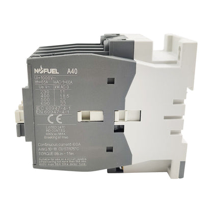 120V A40-30 Contactor AC 40A 3P 1NO - DELTA ELECTRICAL