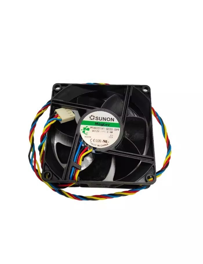 SUNON 8025 PF80251V1-Q030-S99 DC12V 3.4W 4-Wire Silent Cooling Fan