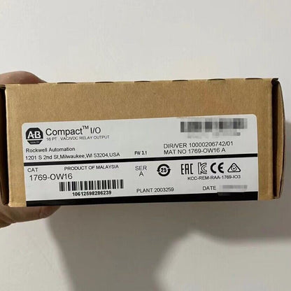 CompactLogix Relay Output Module US AB 1769-OW16 SER New Factory Sealed - COMPACTLOGIX