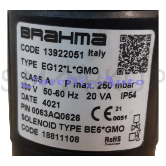 BRAHMA EG12*L*GMO Solenoid Valves For Gas Burner